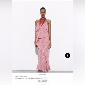 Zara Ruffled Dress BRAND NEW